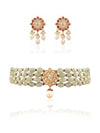 Kartika & Nidra Polki Bead Choker Set