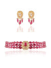 Neza & Vera  Polki Bead Choker Set