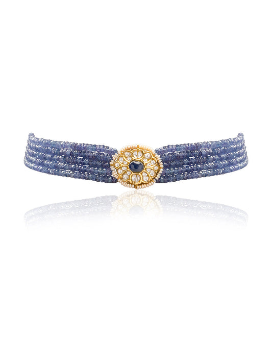 Kamari Polki Bead Choker