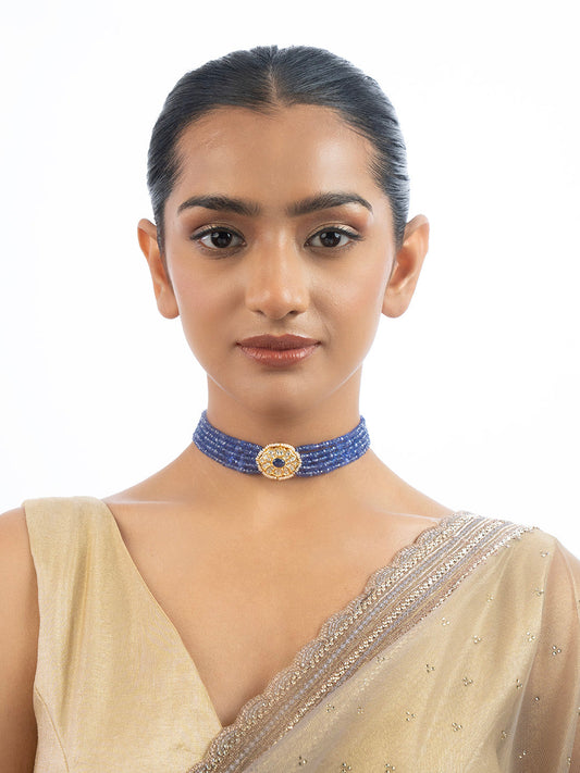 Kamari Polki Bead Choker