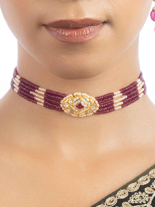 Avianna Polki Bead Choker