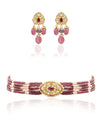 Avianna & Vagmi Polki Bead Choker Set