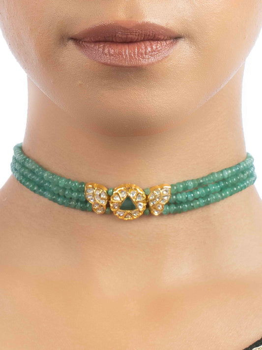Trisha Polki Bead Choker