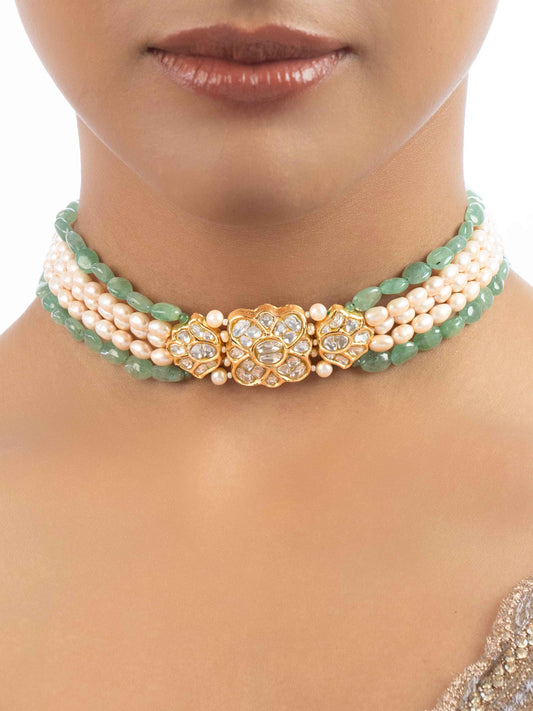 Lamara Polki Bead Choker