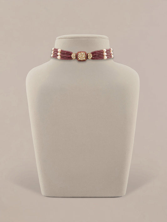Iona Polki Bead Choker