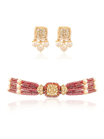 Iona & Tavisi Polki Bead Choker Set