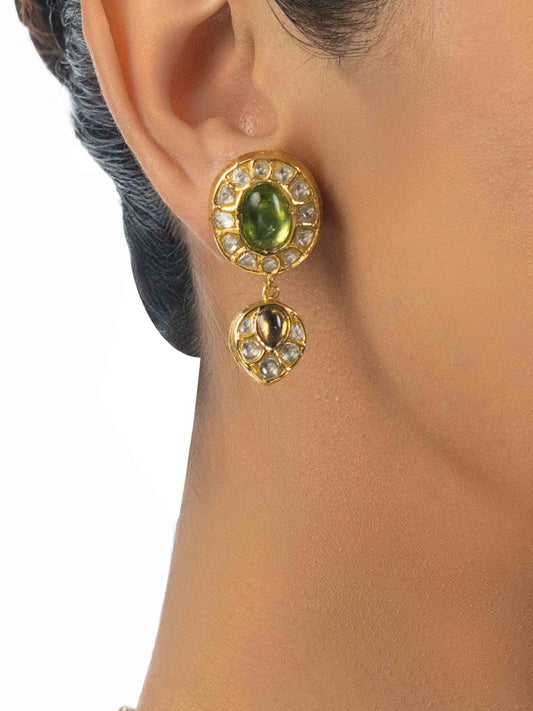 Nishka Polki Ear Rings