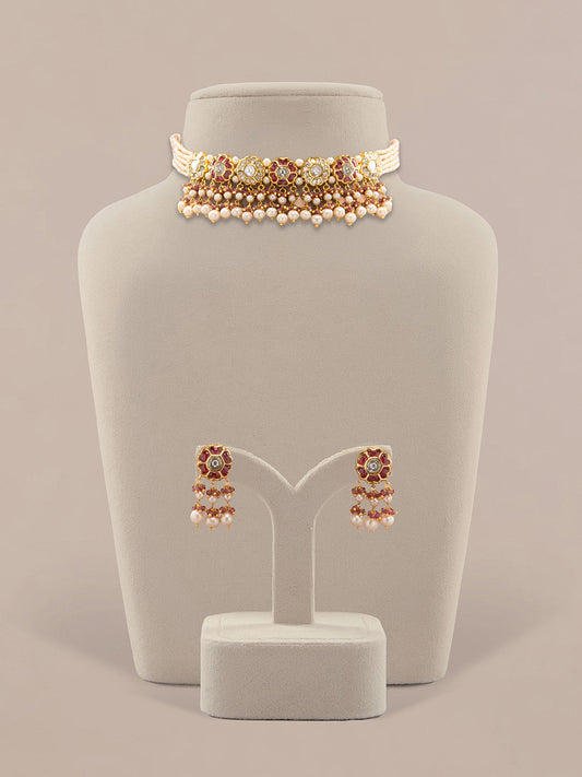 Saija & Tannaz Polki Choker Set