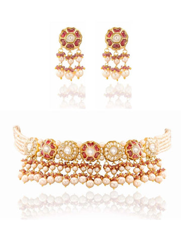 Saija & Tannaz Polki Choker Set