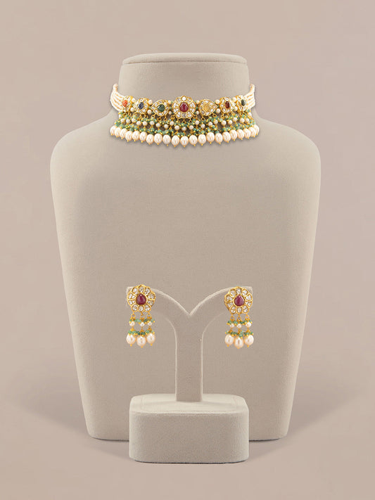 Yashika & Raahab Polki Choker Set