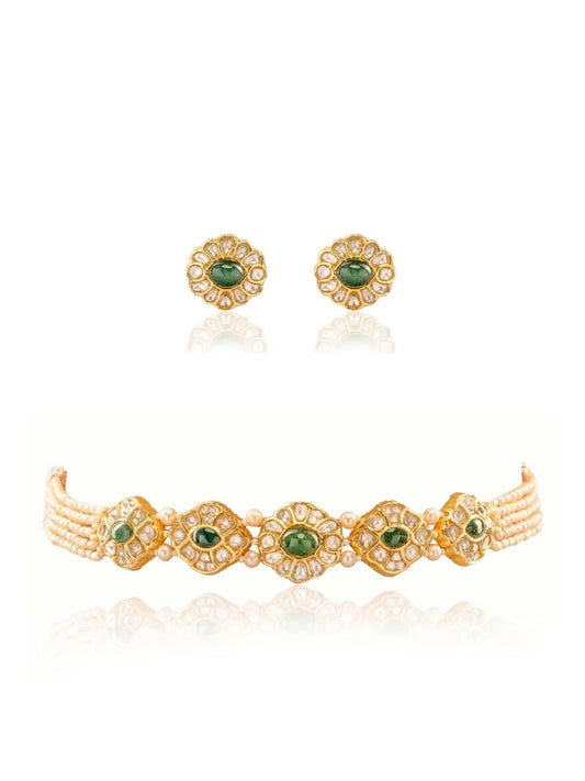 Sinikka & Davina Polki Choker Set