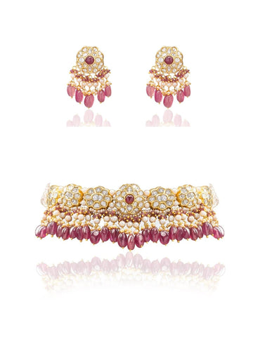Ruhi & Zora Polki Choker Set