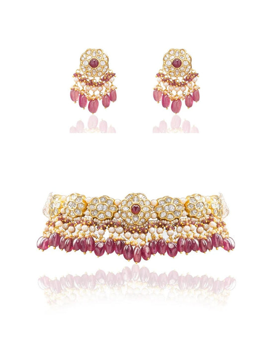 Ruhi & Zora Polki Choker Set