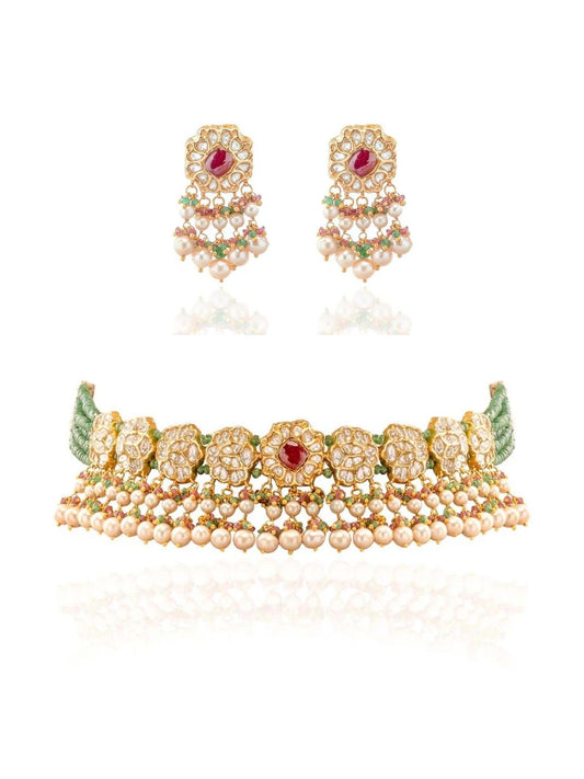 Seanna & Azalea Polki Choker Set