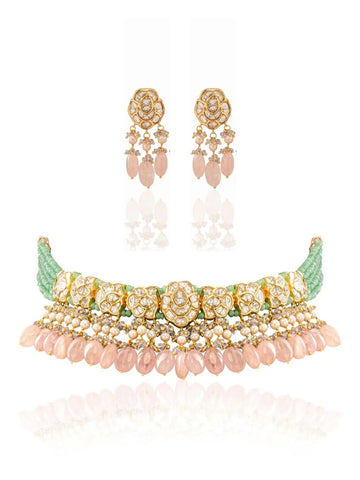 Hiba & Delayna Polki Choker Set