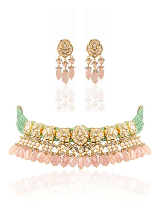 Hiba & Delayna Polki Choker Set