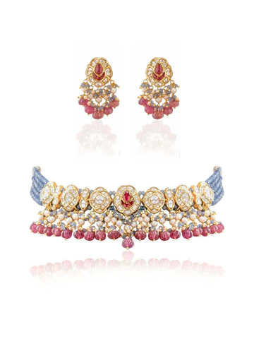 Meeka & Vaniaj Polki Choker Set