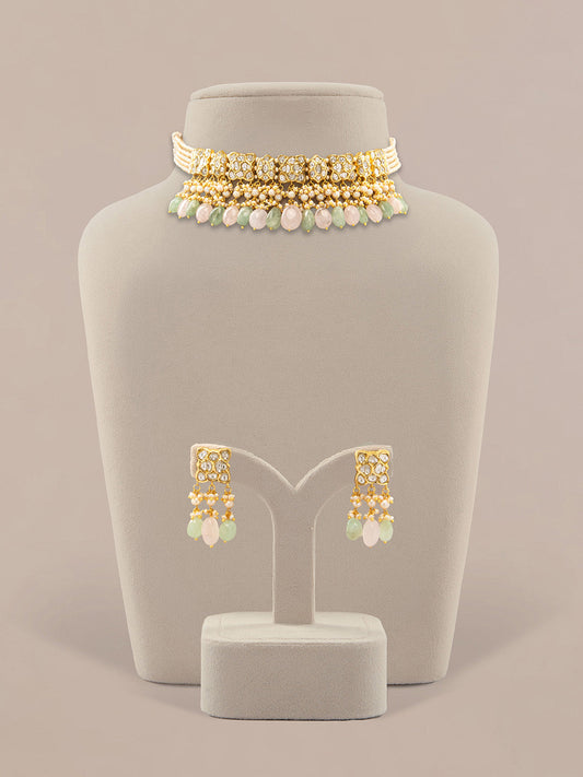 Binita & Amari Polki Choker Set