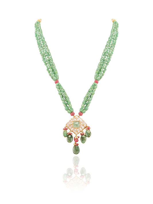 Medha Polki Bead Pendant