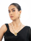 Iqra & Tamila Polki Bead Pendant Set
