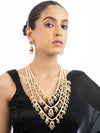Rayana & Miraya Polki Long Necklace Set