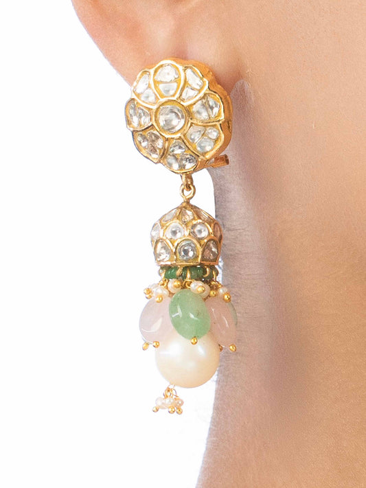 Aloisia Polki Jhumkas