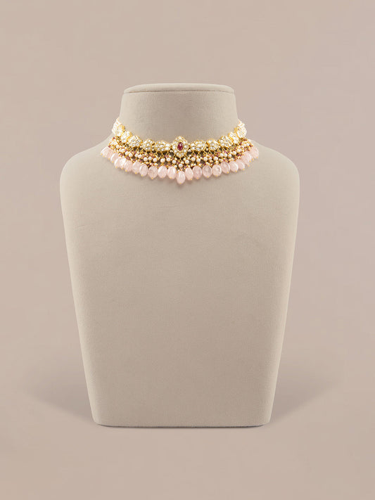 Jade  Polki U Necklace