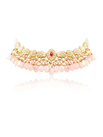 Jade  Polki U Necklace