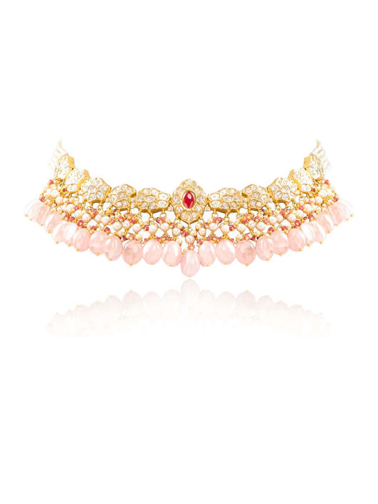 Jade  Polki U Necklace