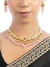 Jade  Polki U Necklace