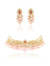 Jade  & Rhea Polki U Necklace Set
