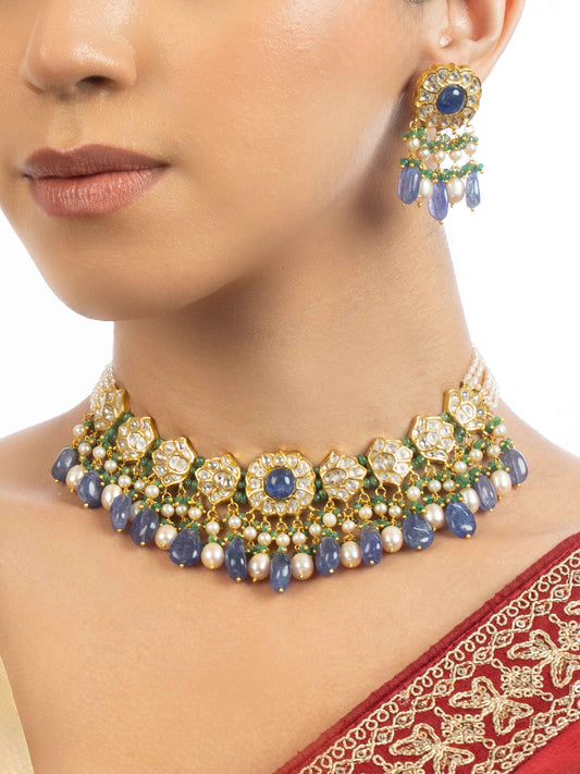Sofia Polki U Necklace