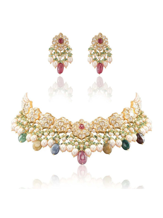 Driti & Liana Polki U Necklace Set
