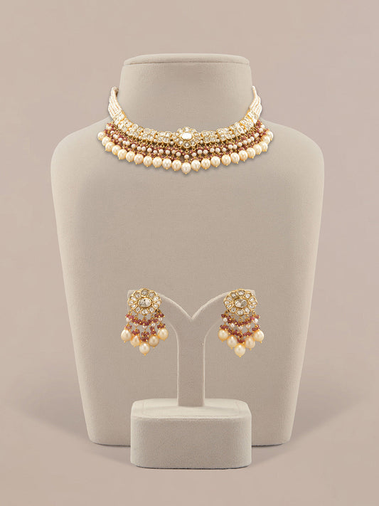 Kirika & Rachita Polki U Necklace Set