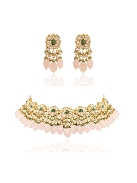 Cyra & Vianna Polki U Necklace Set