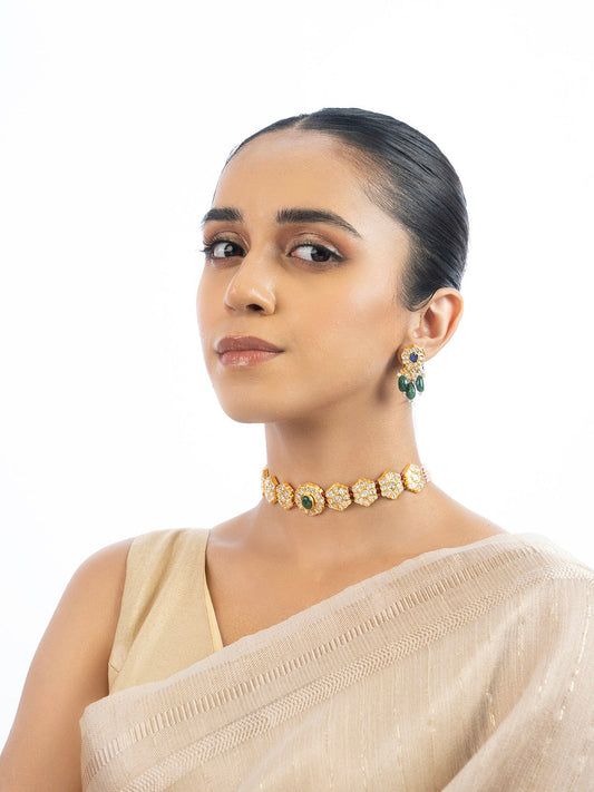 Nadira & Silas Polki Choker Set