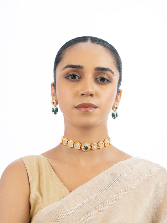 Nadira & Silas Polki Choker Set