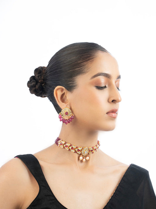 Mihira & Arsha Polki Choker Set