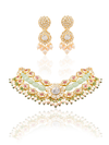 Ariana & Jivana Polki U Necklace Set